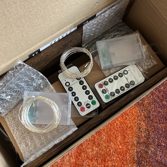 Brand New Rustic Wood Wall Sconces Set Mason Jar LED Fairy Lights Remote Control - Picture 4 of 14